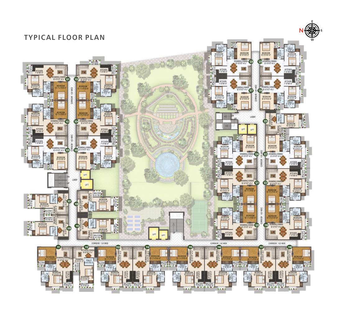 3 BHK Floor Plan